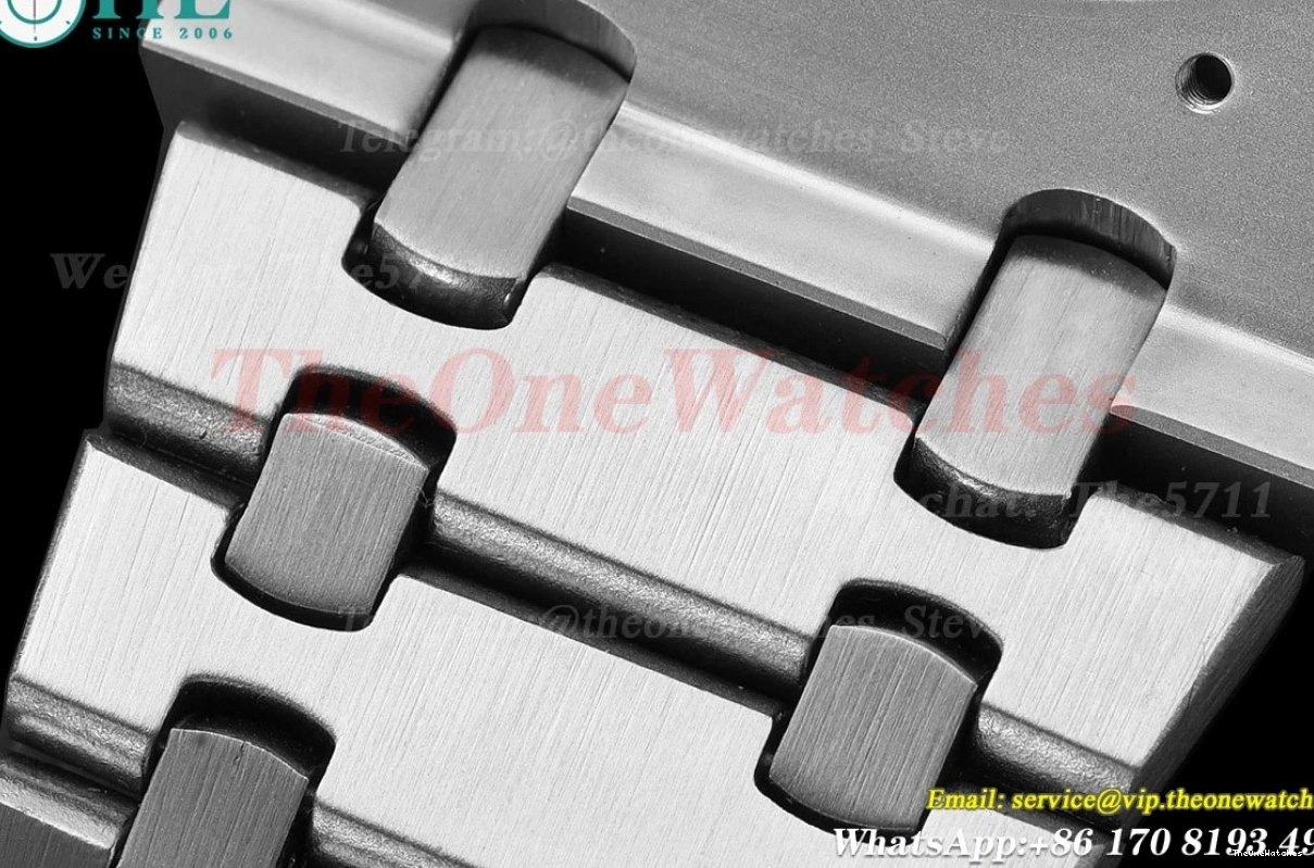 Oak SS Dial 41mm SS 15500 MY8215 Black Royal 0203